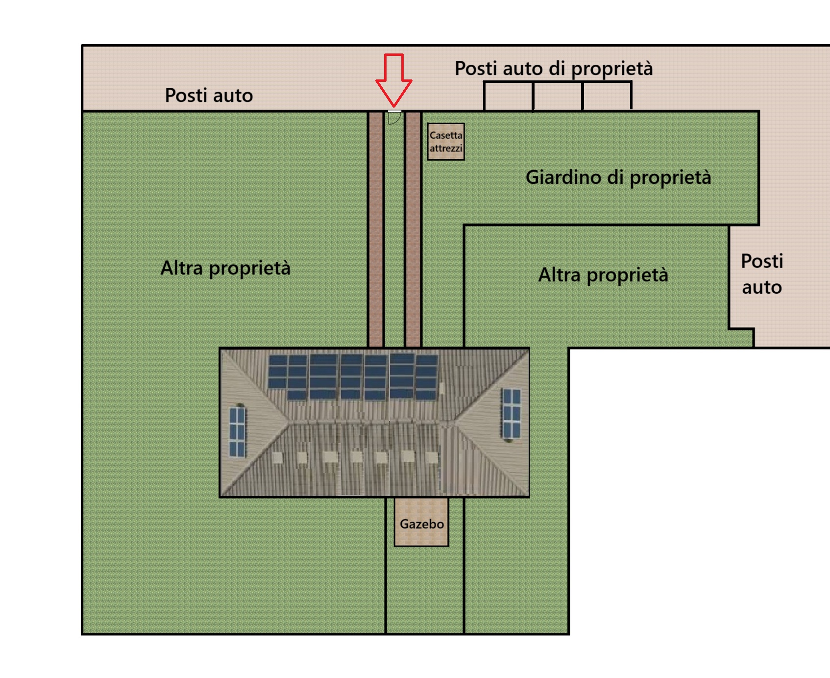 Planimetria dall'alto