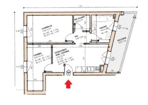 Planimetria p 2°, tri-locale con balcone grande - 1.270 Euro + 70 sp_page-0001
